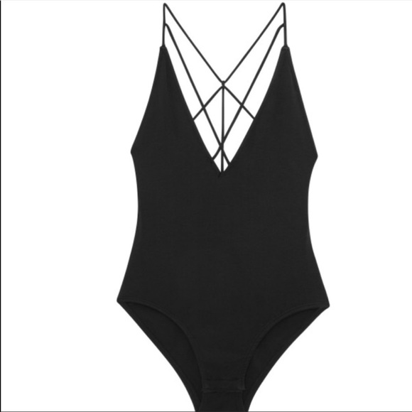 🌴Sam Edelman Black Plunge Bodysuit. NWT! - Picture 6 of 13